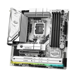 MB Asrock B860M STEEL LEGEND WIFI /LGA1851/4xDDR5/M.2/W6E+BT5.3/HDMI/DP/TB4/mATX/White