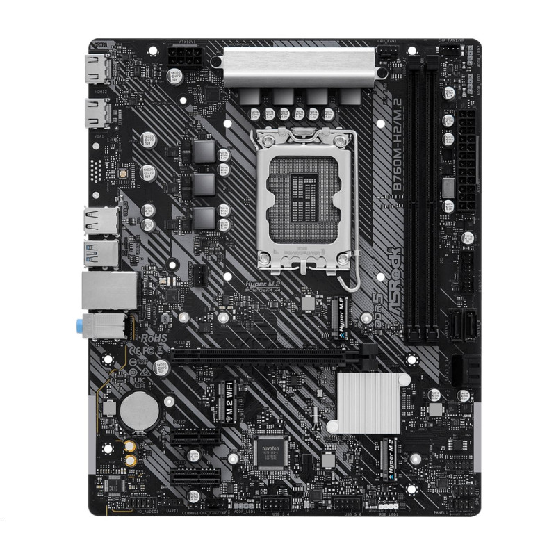MB Asrock B760M-H2/M.2 /LGA1700/2xDDR5/M.2/HDMI/mATX