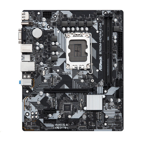 MB Asrock B760M-HDV/M.2 D4  /LGA1700/4xDDR4/M.2/HDMI/DP/D-sub/mATX
