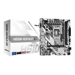 MB Asrock H610M-HDV/M.2+ D5 /LGA1700/2xDDR5/M.2/HDMI/DP/D-sub/mATX/White