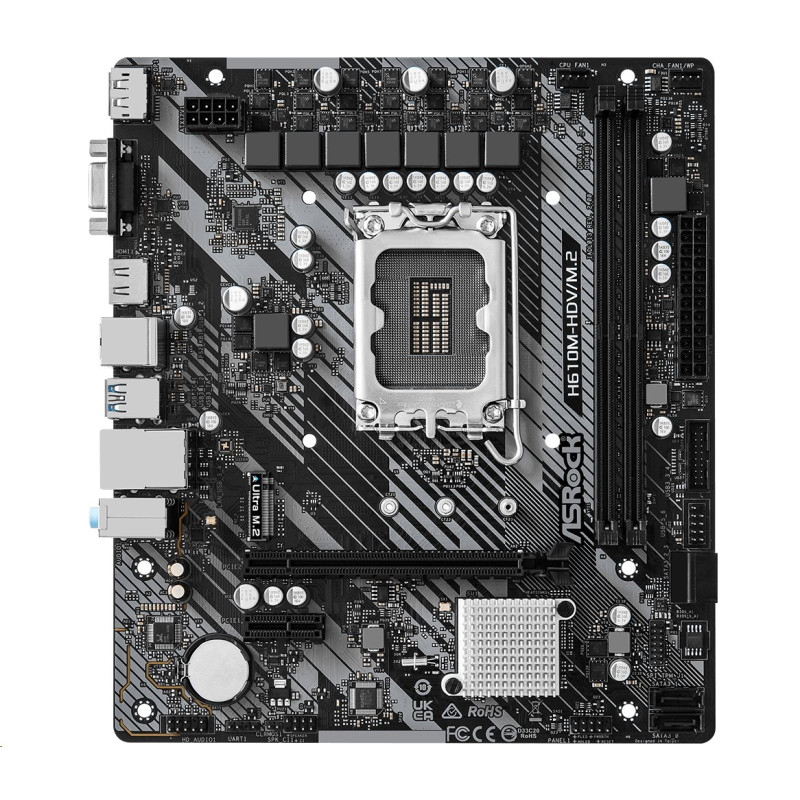 MB Asrock H610M-HDV/M.2 R2.0 /LGA1700/2xDDR4/M.2/HDMI/DP/D-sub/mATX