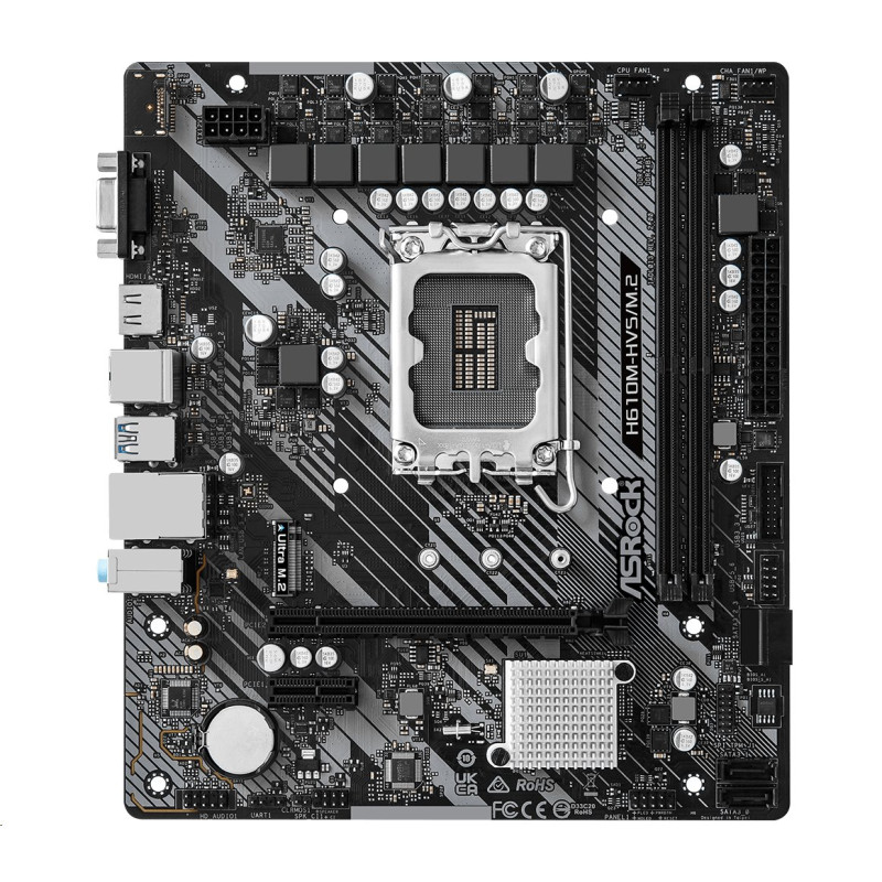 MB Asrock H610M-HVS/M.2 R2.0 /LGA1700/4xDDR4/M.2/HDMI/D-sub/mATX