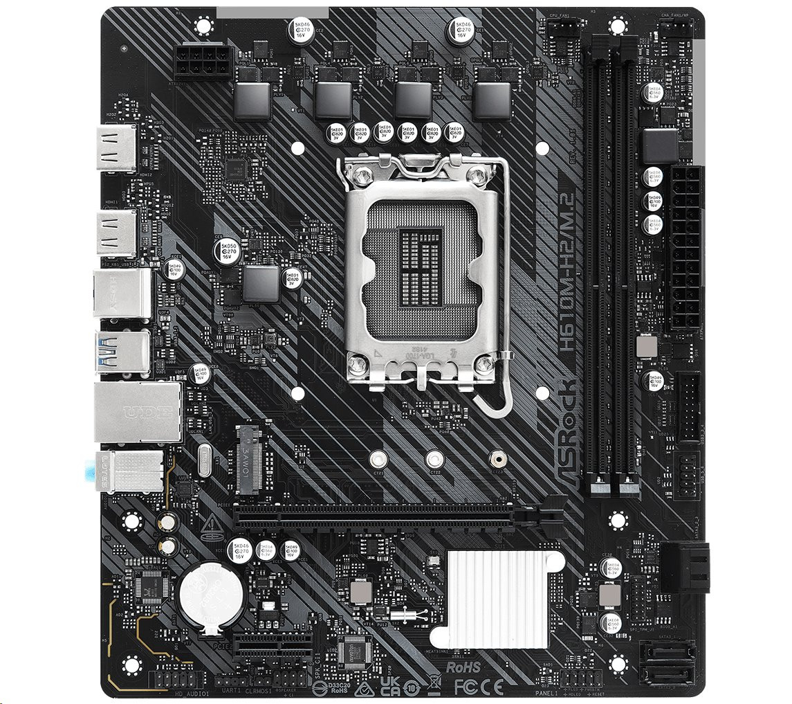 MB Asrock H610M-H2/M.2 /LGA1700/2xDDR4/M.2/HDMI/mATX