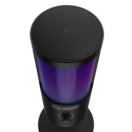 LORGAR mikrofon SMP40, RGB a externím mute tlačítkem, Černý