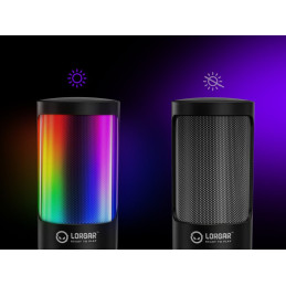 LORGAR mikrofon SMP40, RGB a externím mute tlačítkem, Černý