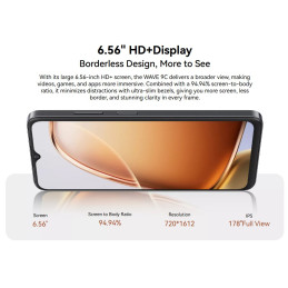 BLACKVIEW WAVE 9C LTE 6.56" BLUE,HD IPS 720x1612,4+64GB, T603 Octa Core 1.6GHz,8MP/13MP,5000mAh,Android 15