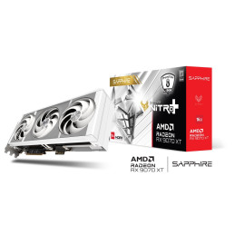 VGA SAPPHIRE NITRO+ AMD Radeon RX 9070 XT OC 16GB PhantomLink Polar, White