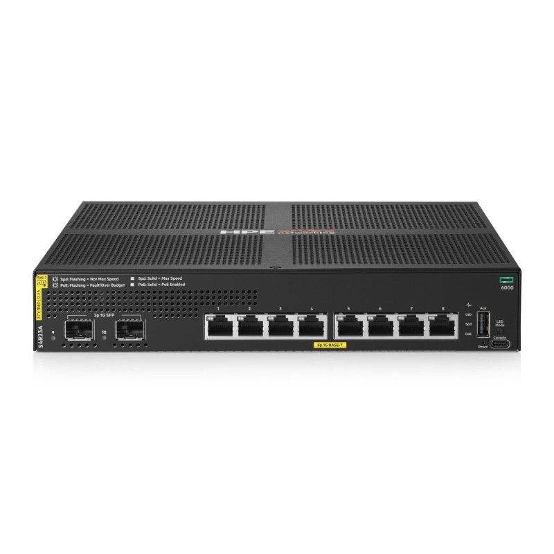 HPE NW Switch CX 6000 8G CL4 PoE 2SFP 67W