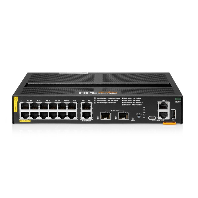HPE NW Switch CX 6200F 12G CL4 PoE 2G/2SFP+ 139W