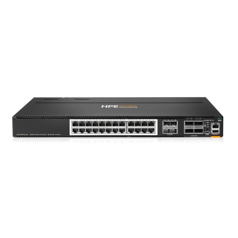HPE NW Switch CX 8100 24XT 4SFP+4QSFP28 FB 3F 2AC