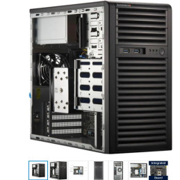 SUPERMICRO TW server AS-3015A-I, EPYC Raphael 4244P CPU, 2x 16GB DDR5-5600, 2x SSD M.2 NVMe PCIe4 96