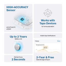 TP-Link Tapo T310 Chytrý teploměr a vlhkoměr