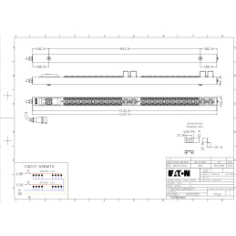 EATON FlexPDU G2: Základní 0U, In: IEC 60309 32A 1P - Out: 20xC13:4xC19