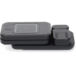 NEDIS bezdrátová nabíječka 3 v 1/ 15 W/ LED indikace provozu/ USB-A/ USB-C/ černá/ kabel 1m