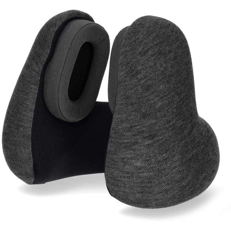 NEDIS bezdrátová sluchátka + mikrofon/ Over-Ear/ BT/ cestovní polštář/ výdrž 11 hod/ hlasového ovládání/ USB-C/ antracit