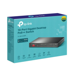 TP-link TL-SG1210PP Switch 9G, 1SFP, 2x PoE++, 6x PoE+ (123W), Unmanaged, Desktop