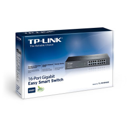 TP-link TL-SG1016DE Switch 16G, Easy Smart, kovový, VLAN, QoS, Rack