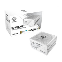 Zdroj Asrock SL-1200GW, 1200W, 80+ Gold, ATX 3.1, White, modular