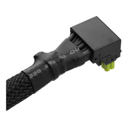 Kabel Asrock 12VHPWR, 12V-2x6 600W, L-Type 90°, černá