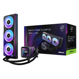 AIOCOOL Asrock Phantom Gaming 360 LCD, ARGB, 360mm