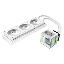 AIOCOOL Asrock Steel Legend 360 LCD, White, 360mm