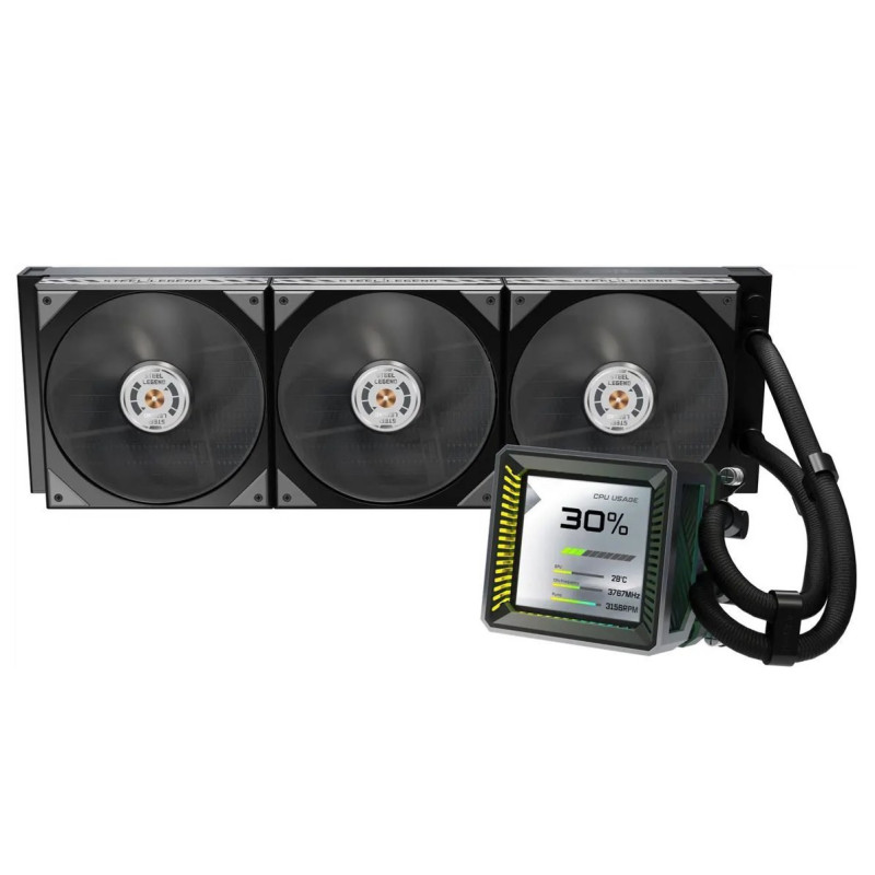 AIOCOOL Asrock Steel Legend Dark 360 LCD, 360mm