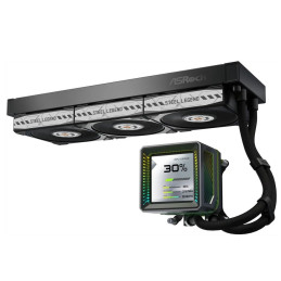 AIOCOOL Asrock Steel Legend Dark 360 LCD, 360mm
