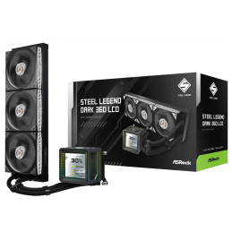 AIOCOOL Asrock Steel Legend Dark 360 LCD, 360mm