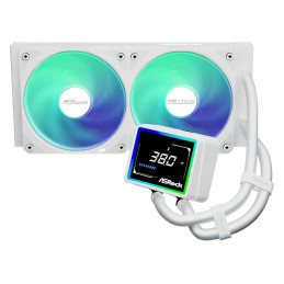 AIOCOOL Asrock Challenger White 240 Digital, ARGB, White, 240mm