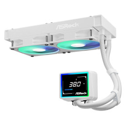 AIOCOOL Asrock Challenger White 240 Digital, ARGB, White, 240mm