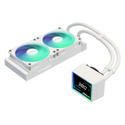 AIOCOOL Asrock Challenger White 240 Digital, ARGB, White, 240mm