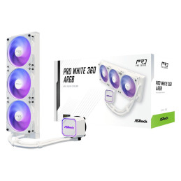 AIOCOOL Asrock Pro White 360 ARGB, White, 360mm