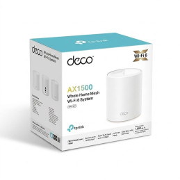 TP-link Deco X10 Dual-Band Wi-Fi 6 Mesh System AX1500, int., 2x1G, 1ks