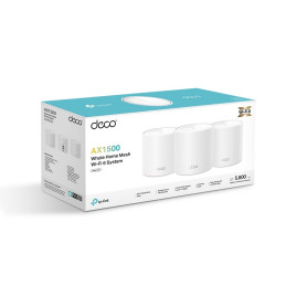 TP-link Deco X10 Dual-Band Wi-Fi 6 Mesh System AX1500, int., 2x1G, 3ks