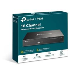 TP-link VIGI NVR1016H NVR, 16 kanálů, H.265+, 80Mbps, 1xSATA (10TB), Audio, 2xUSB 2.0, HDMI, VGA