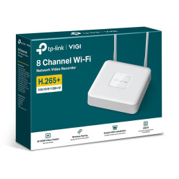 TP-link VIGI NVR1108H-W Wi-Fi NVR, 8 kanálů, H.265+, 80Mbps, Wi-Fi, 1xSATA (10TB), Audio, 2xUSB 2.0, HDMI, VGA