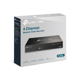 TP-link VIGI NVR1004H NVR, 4 kanály, H.265+, 80Mbps, 1xSATA (10TB), Audio, 2xUSB 2.0, HDMI, VGA
