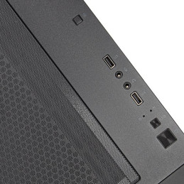 SilverStone FARA 312Z - Micro-ATX skříň, 2x RGB větráky v balení, podpora až 280mm radiátoru, tvrzené sklo, černý