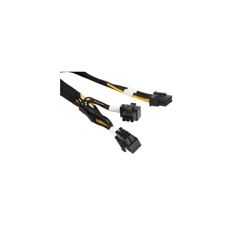 SUPERMICRO 16pin (12VHPWR 2x6+4S) to McHi 2x4Y,PH3.0,30cm,6.25A/p,16NO,RoHS (pro H100) GPU Power Cable