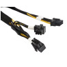 SUPERMICRO 16pin (12VHPWR 2x6+4S) to McHi 2x4Y,PH3.0,30cm,6.25A/p,16NO,RoHS (pro H100) GPU Power Cable