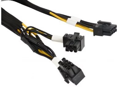 SUPERMICRO 16pin (12VHPWR 2x6+4S) to McHi 2x4Y,PH3.0,30cm,6.25A/p,16NO,RoHS (pro H100) GPU Power Cable