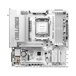 MB Asrock B850M CHALLENGER WIFI WHITE /AM5/4xDDR5/M.2/W7+BT5.4/HDMI/mATX, White
