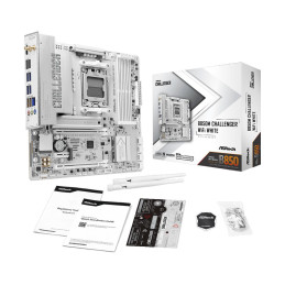 MB Asrock B850M CHALLENGER WIFI WHITE /AM5/4xDDR5/M.2/W7+BT5.4/HDMI/mATX, White