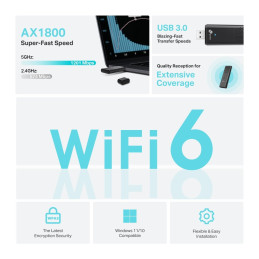 TP-Link Archer TX20U Bezdrátový USB Wi-Fi 6 adaptér