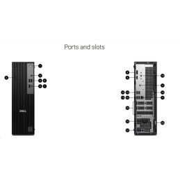 Dell Pro Slim QCS1250/180W/TPM/i5-14500/16GB/512GB SSD/Integrated/Kb/Mouse/W11 Pro/3Y ProSpt