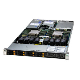 SUPERMICRO AS-1126HS-TN, 2x Genoa 9654 CPU, 24x 128GB DDR5-6400, 2x SSD 2.5" NVMe PCIe4 3.8TB, AOC-A100G-M2CM-O, AOM-TPM