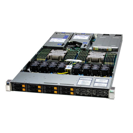 SUPERMICRO AS-1126HS-TN, 2x Genoa 9654 CPU, 24x 128GB DDR5-6400, 2x SSD 2.5" NVMe PCIe4 3.8TB, AOC-A100G-M2CM-O, AOM-TPM