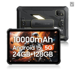 BLACKVIEW Rugged Tab Active 7 LTE 8GB/128GB 11",BLACK,Helio G81 Octa-core 2.0GHz,13MP/16MP+20MP,Night vision,Android 15