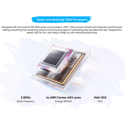 BLACKVIEW LINK 1 Kids BLUE 8.68"IPS 1340x800,4/64GB,Quad-core 2.0GHz,5+8MP,5000mAh,WiFi6,BT 5.0,Android 16