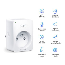 TP-Link Tapo P100 Chytrá zásuvka s Wi-Fi (1-pack)